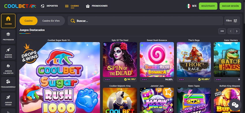 Coolbet Casino Homepage